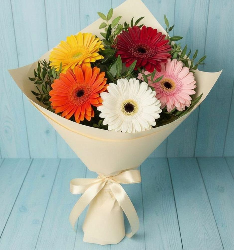 Букет цветов из: Герберы в Кашхатау
