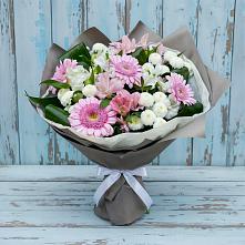 Букет цветов из:  Герберы, Альстромерии и Хризантемы в Кашхатау