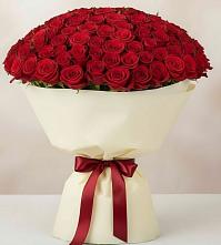 Букет 101 Красная роза Милано в Кашхатау