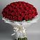 Букет 101 Красная роза Блэк Мэджик в Кашхатау