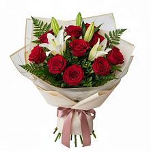 Букет цветов из:  Лилии и Розы #REPLACE_PRED# Кашхатау