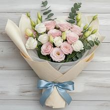 Букет цветов из:  Лизиантусы в Кашхатау