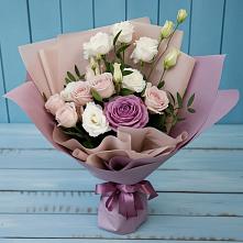 Букет цветов из:  Розы и Лизиантусы #REPLACE_PRED# Кашхатау