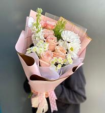 Букет цветов из:  Хризантемы и Розы в Кашхатау