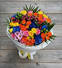 Букет цветов из:  Розы и Хризантемы в Кашхатау