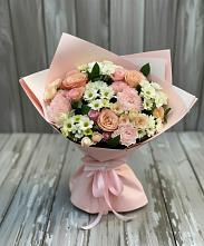 Букет цветов из:  Гвоздики, Розы и Хризантемы в Кашхатау