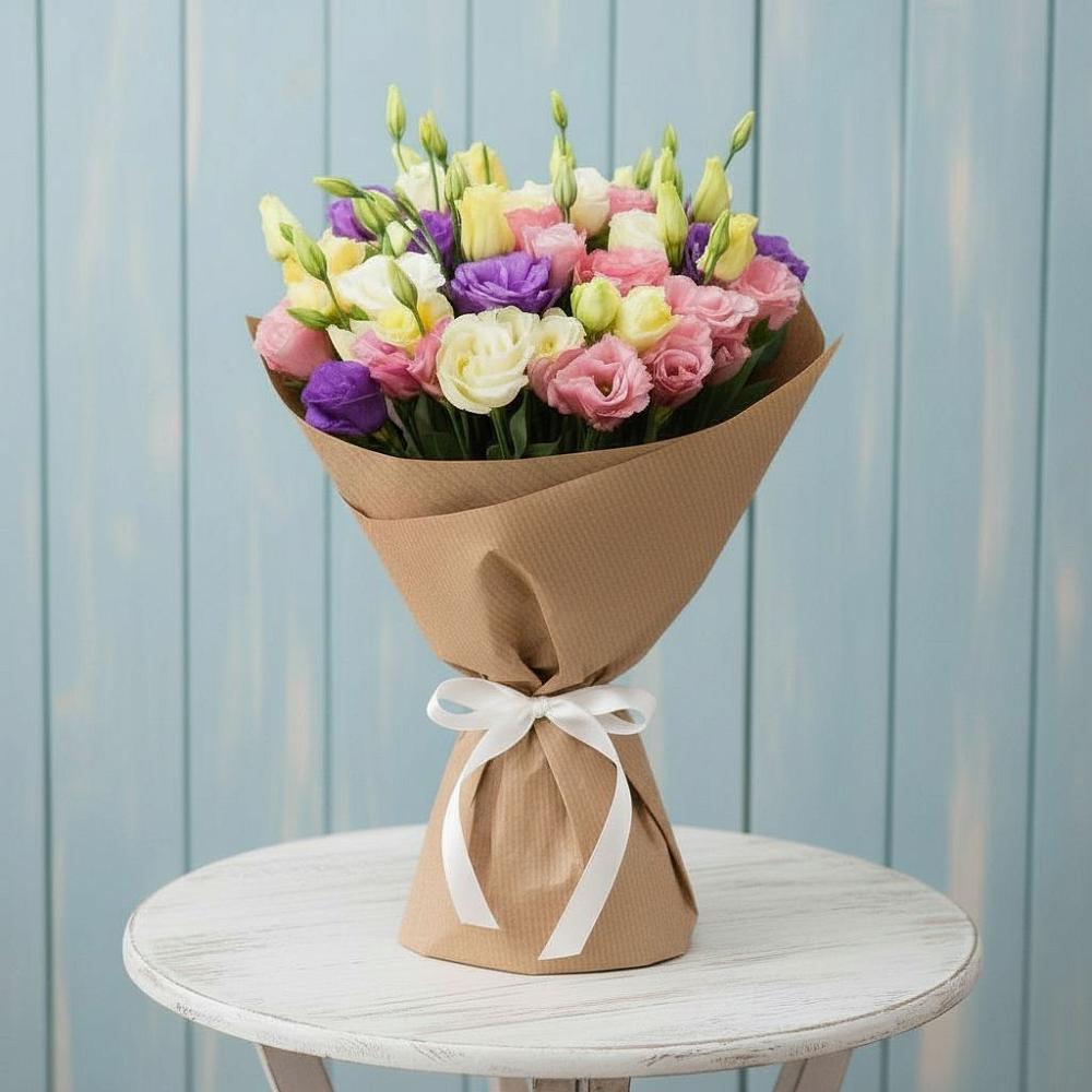 Букет цветов из: Лизиантусы в Кашхатау