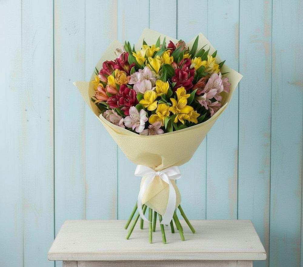 Букет цветов из: Альстромерии в Кашхатау