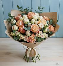 Букет цветов из:  Альстромерии и Розы #REPLACE_PRED# Кашхатау