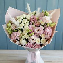 Букет цветов из:  Альстромерии и Розы в Кашхатау